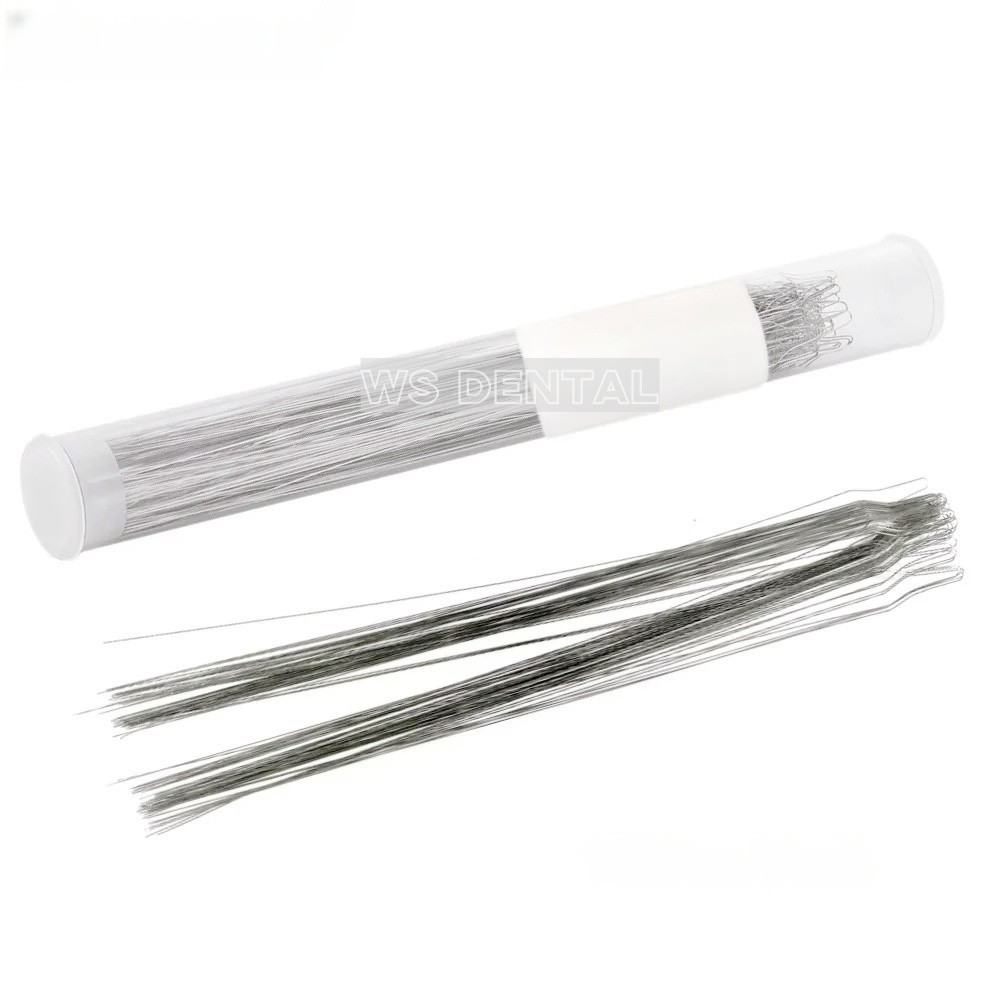 100PC Dental Orthodontic Wire Preformed Kobayashi Ligature Ties Long Short Twist