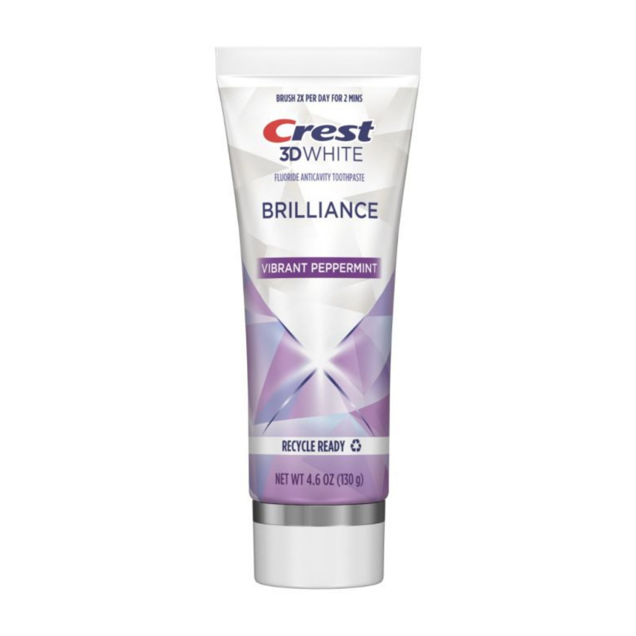 Crest 3D White Brilliance Toothpaste, Vibrant Peppermint, 4.6 oz Tube, 12/Case
