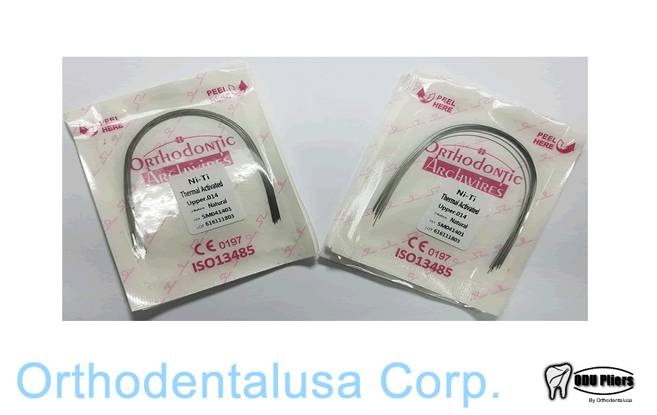 SET OF 100 NITI HEAT ACTIVATED WIRES U /L .014» / 10 BAG OF 10 / THERMAL