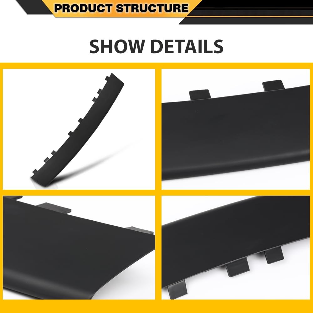 Front Lower Bumper Deflector for Jeep Cherokee 2016-2018 CH1044133 Black