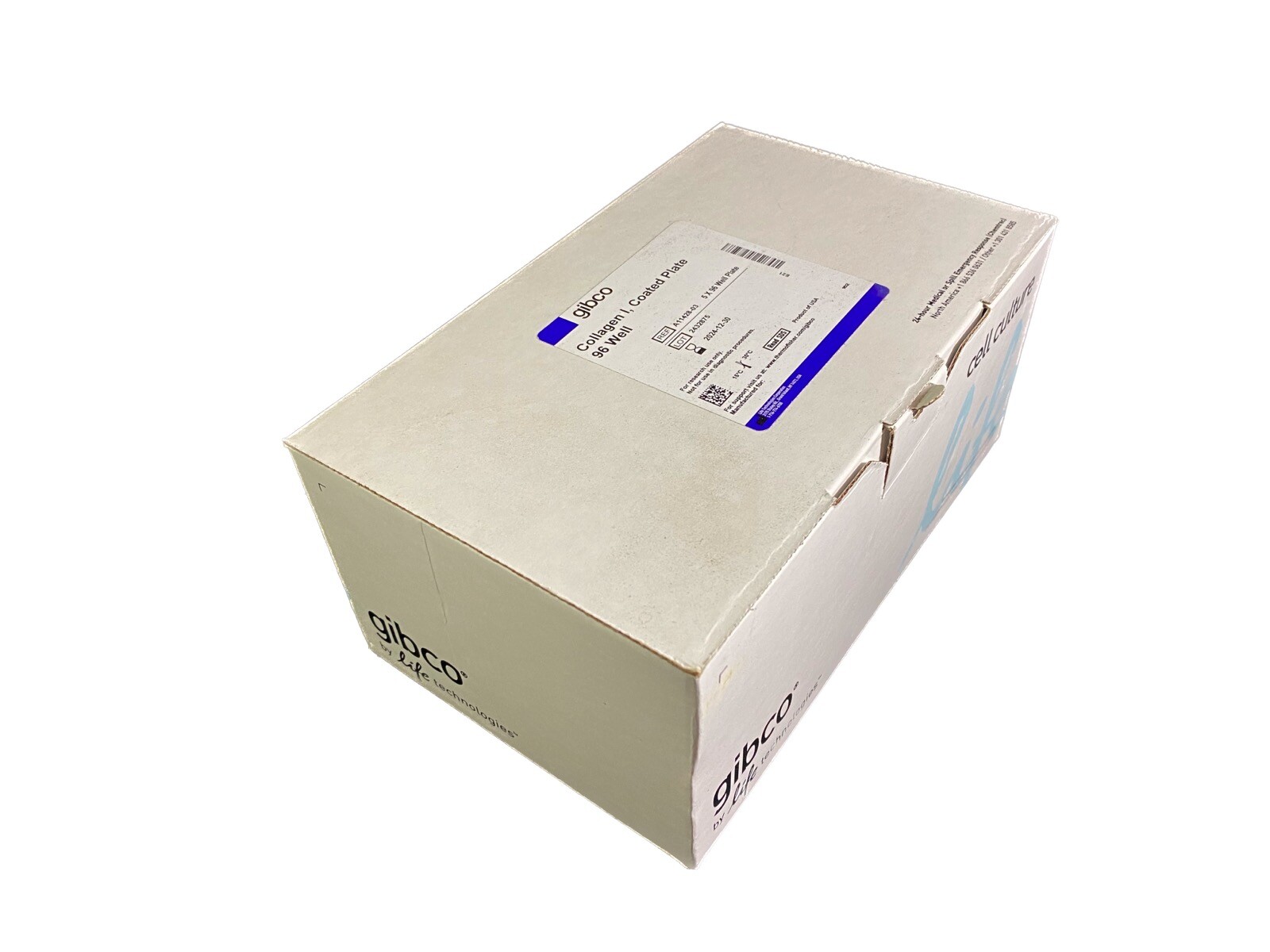 GIBCO 96-Well Flat-Bottom Microplates Collagen Type I-Coated A11428-03 (5/cs)