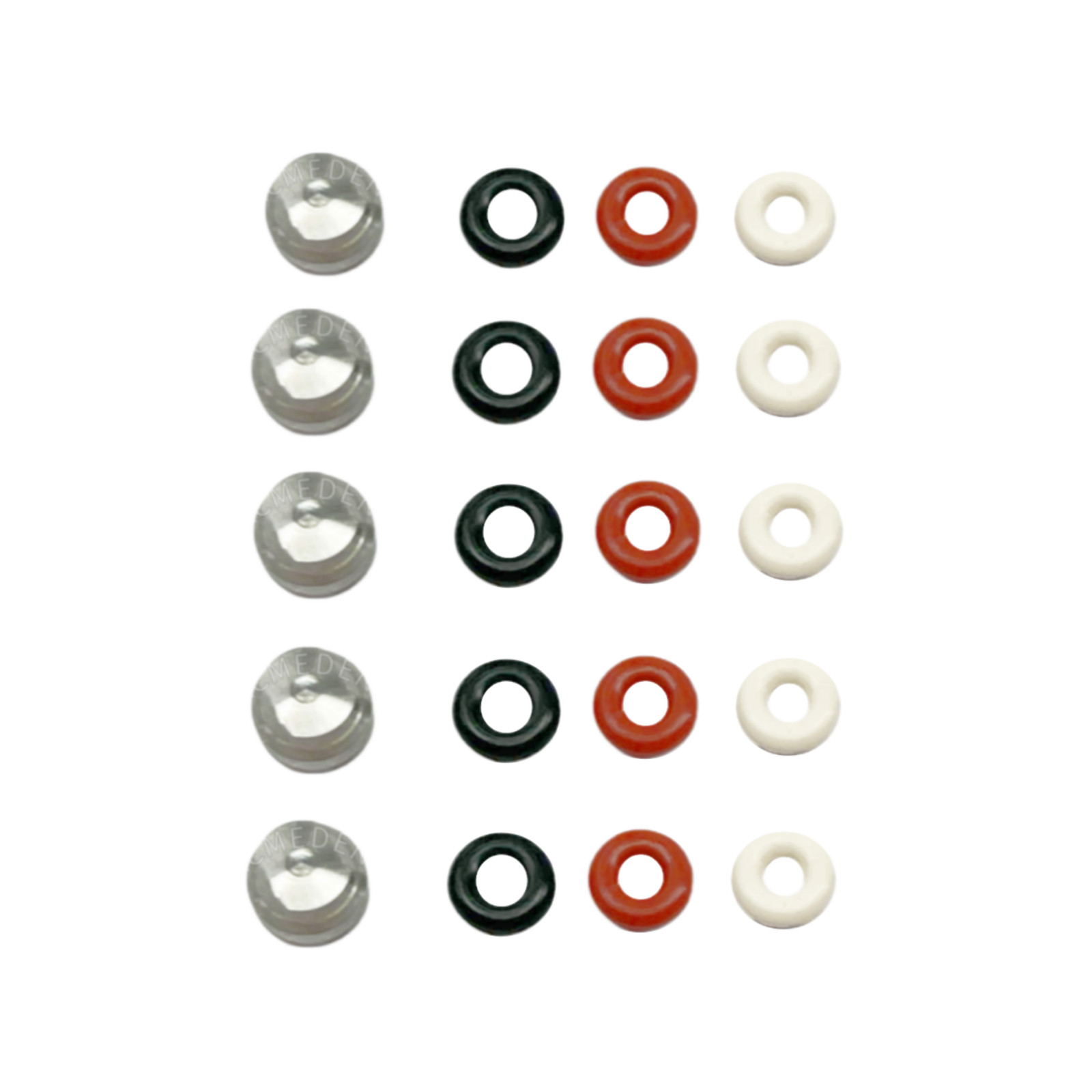 5Kits O-ring Caps Ring Dental Retention Cap Implant Fits Ball Abutment Osstem