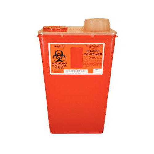Kendall Healthcare 8881676434 Monoject Sharps Disposable Container Red 14 Quart