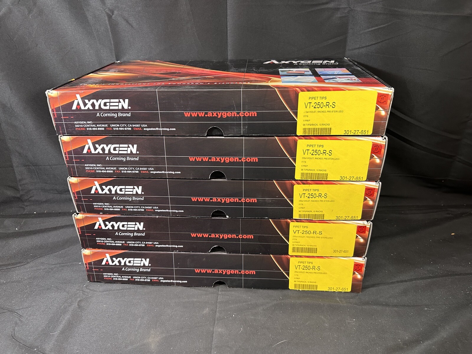 AXYGEN 250μL Sterile Robotic Pipette Tips Agilent Velocity VT-250-R-S (4800/Cs)