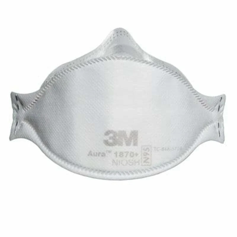 Genuine 3M Aura 9205 N 95 Particulate Respirator Face Mask – White (50 Pack)