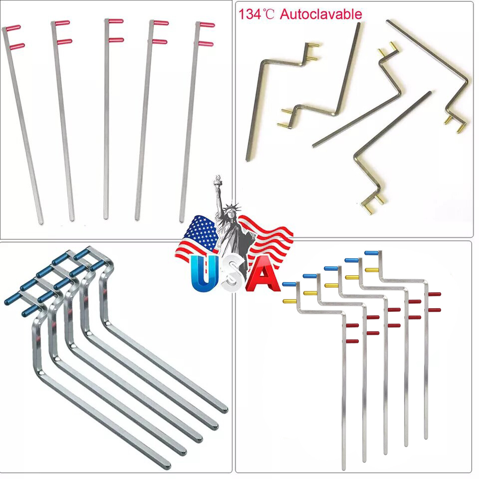 Dental X-Ray Bitewing Indicator Metal Bar Arm, Aiming Rings For XCP RINN Holder