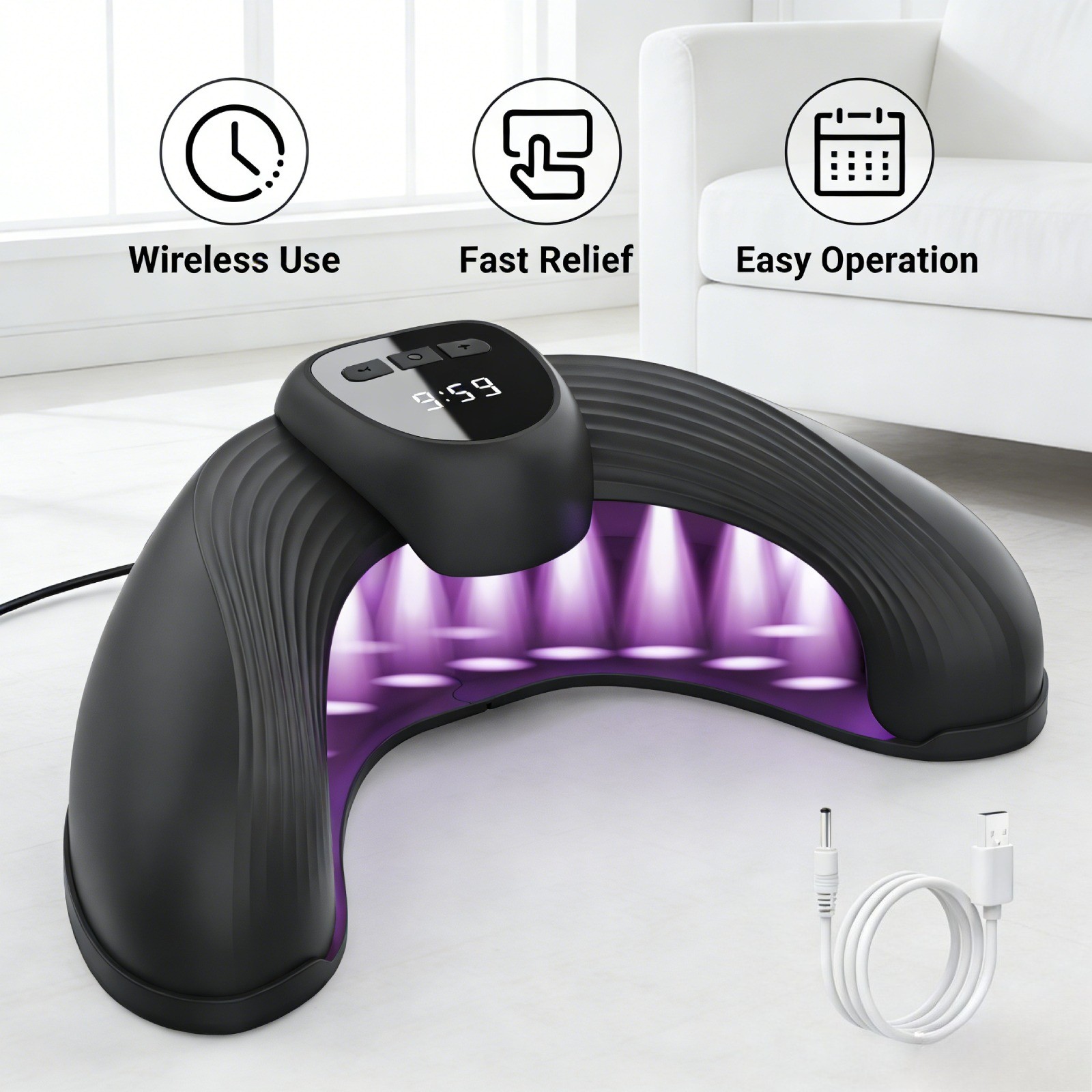 Nail Fungus Laser Nail Fungus Cleaning LED Light Device For Multiple Toenail