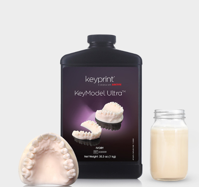 Keyprint KeyModel Ultra for Precise and Accurate Dental Models Ivory 1kg Or 4kg