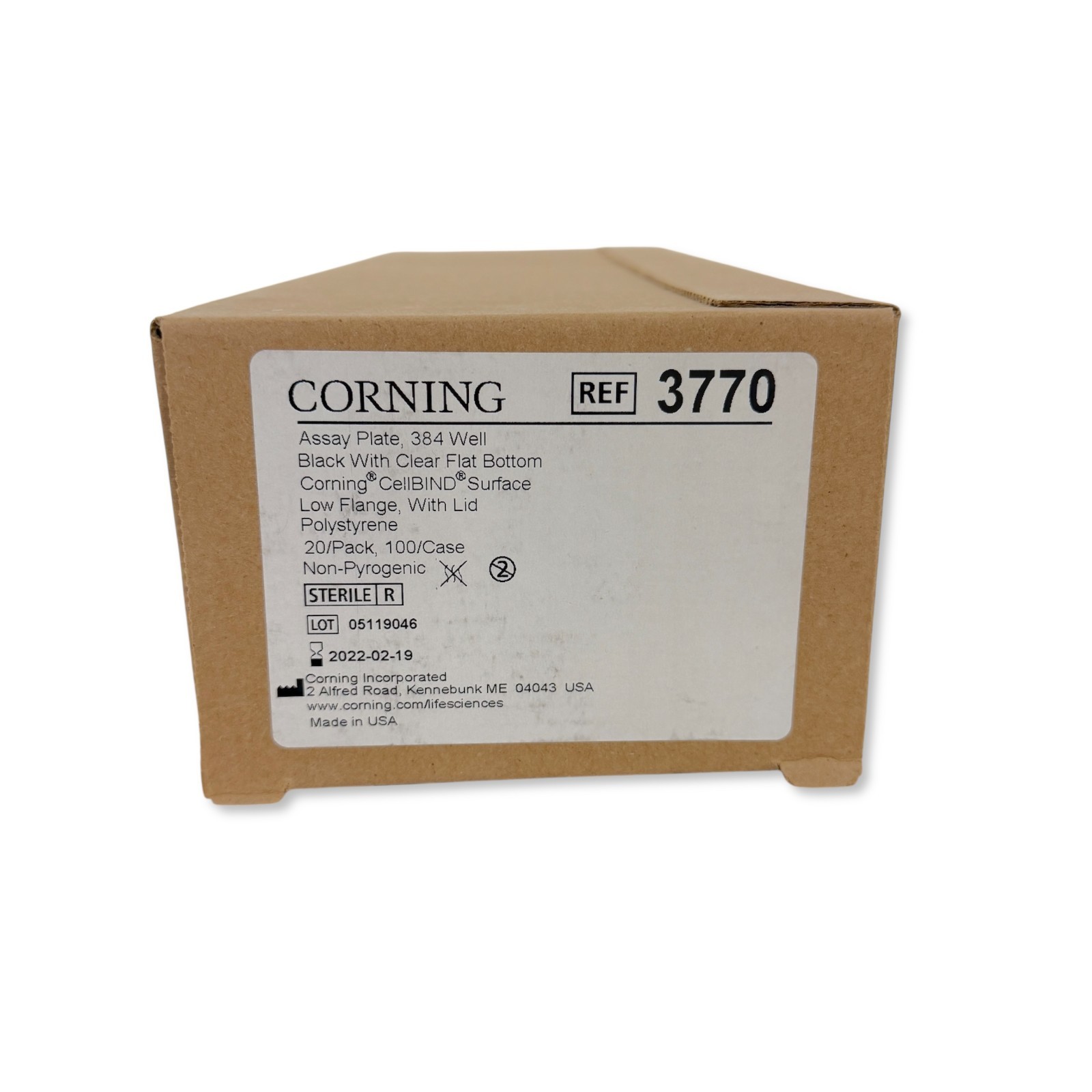 Corning 3770 384-Well Assay Plate Black CellBIND Surface – Lot of 20