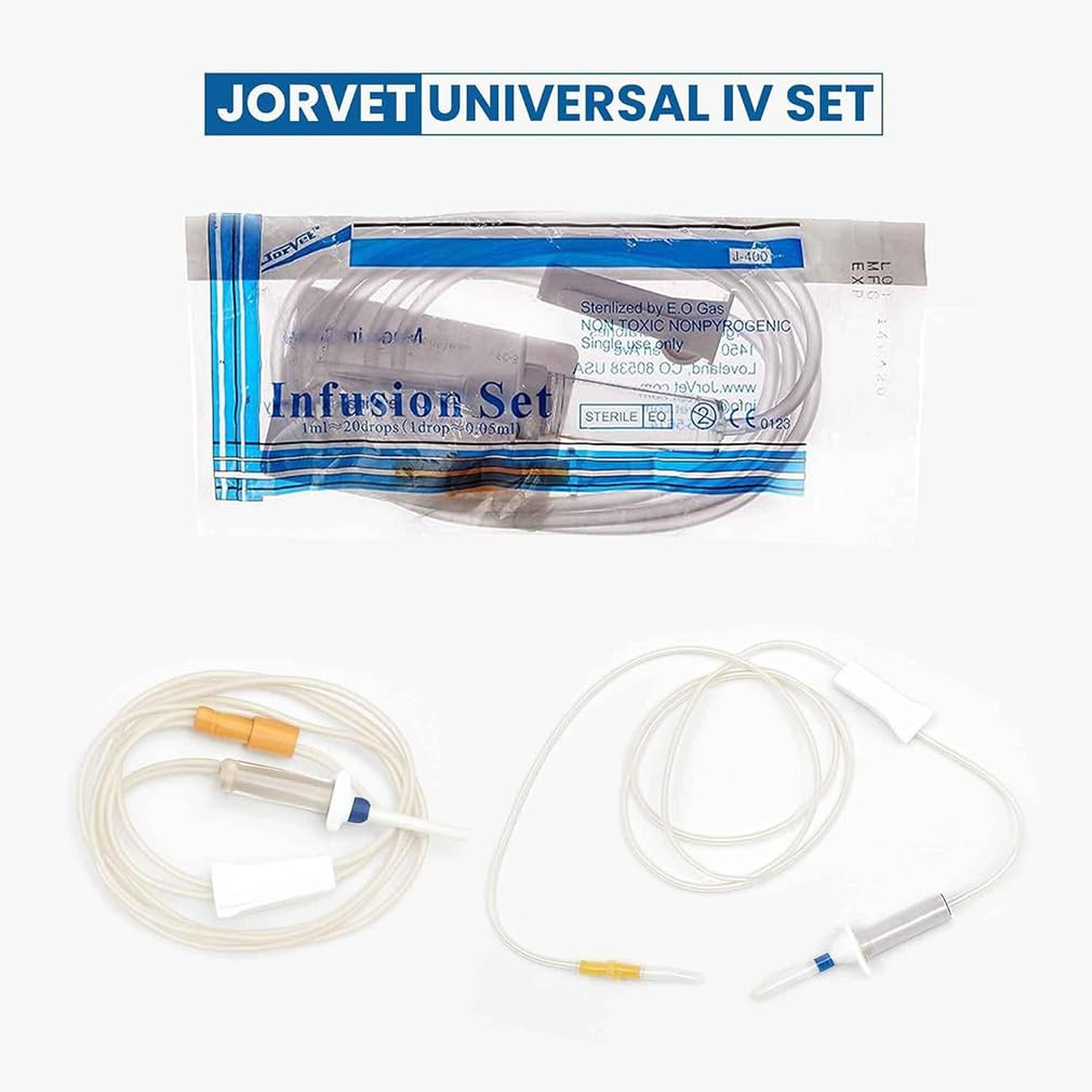 Veterinary Laboratory IV Extension Kit with Luer Connector, Equipped
