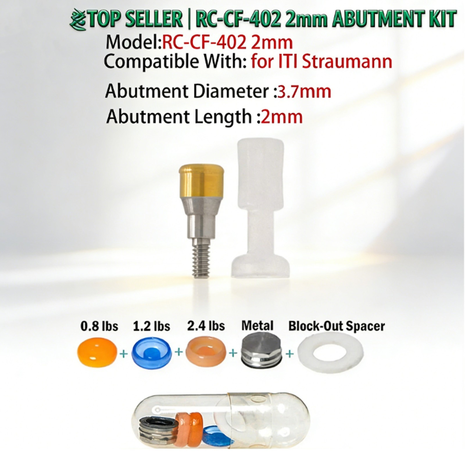 Bone Level Positioner Locator Abutment Covered Attachment Accessories Straumann