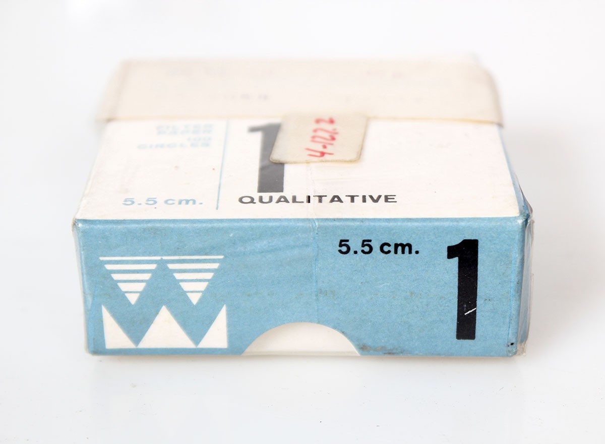 Whatman Grade 1 Qualitative Filter Paper Circles 5.5 cm, 1001-042 – New 100 Pk