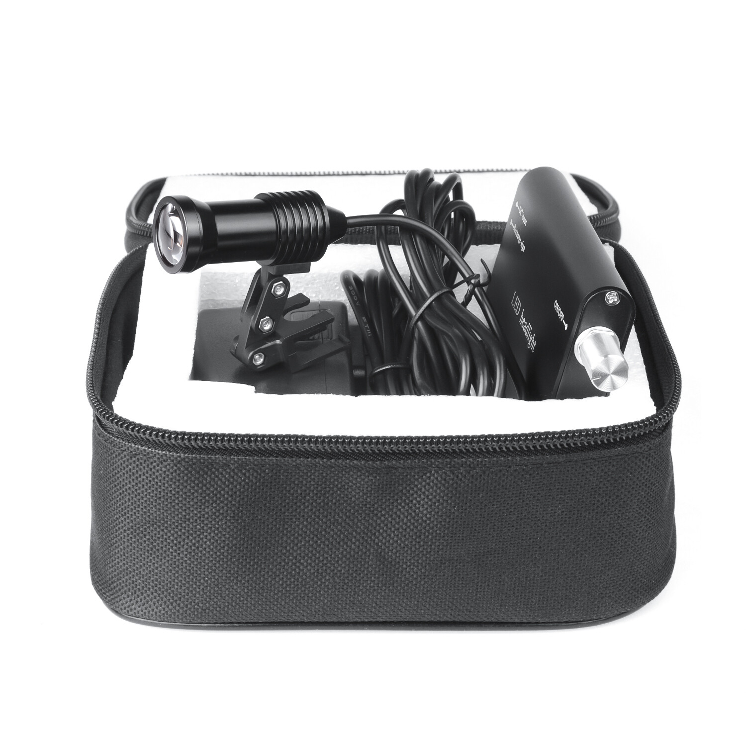 Dental 5W Headlight LED Lamp High Power+Two Clips for Magnifier Loupe DY-009 CE