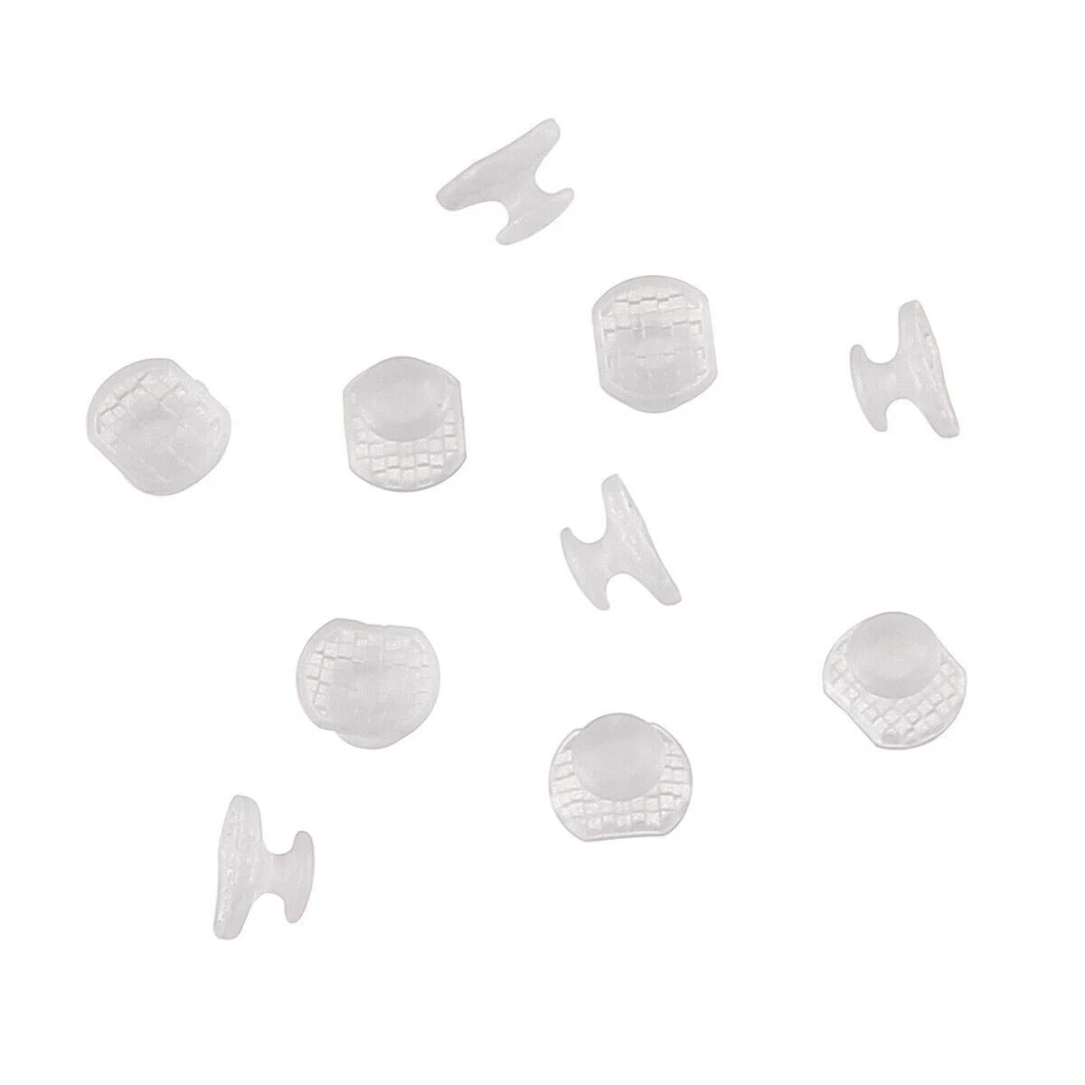 10 Pcs/Pack Dental Orthodontic Composite Ceramic Clear Lingual Button Bondable