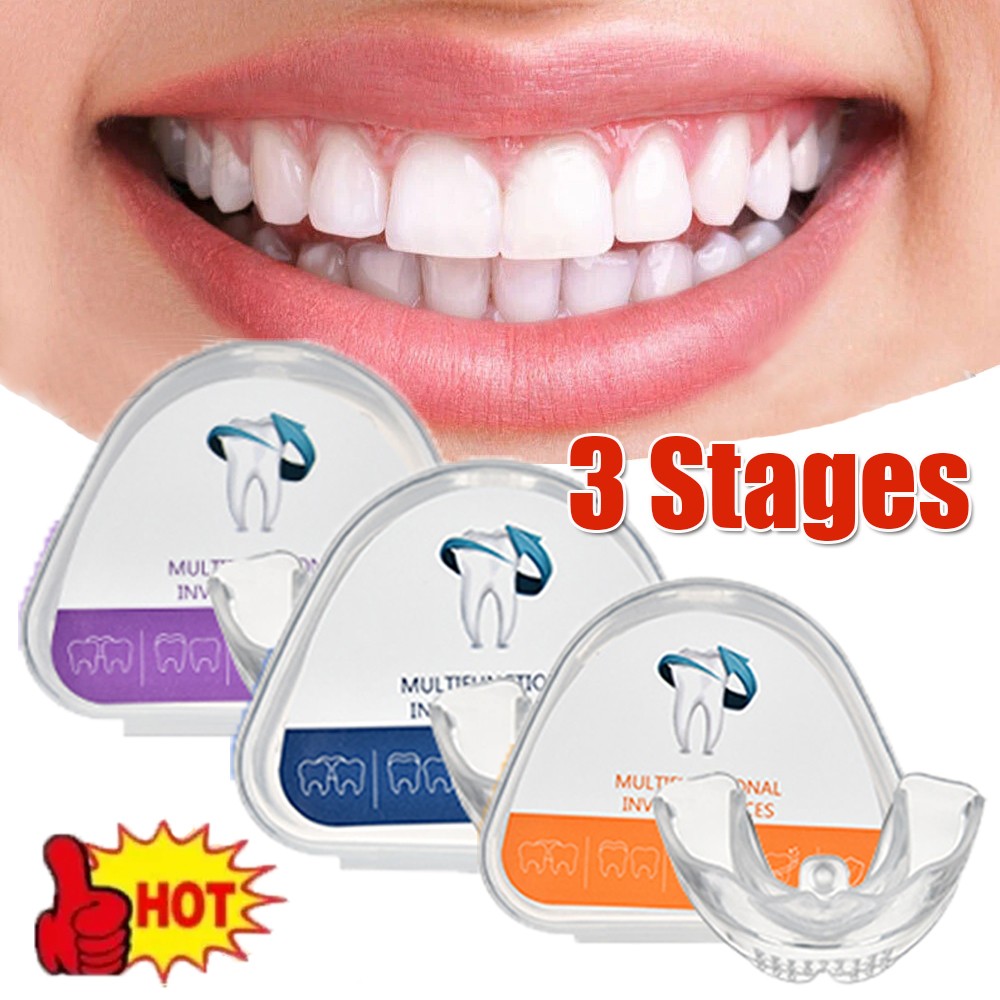 3 Stages Dental Orthodontic Teeth Corrector Braces Adults Trainer Alignment Tool