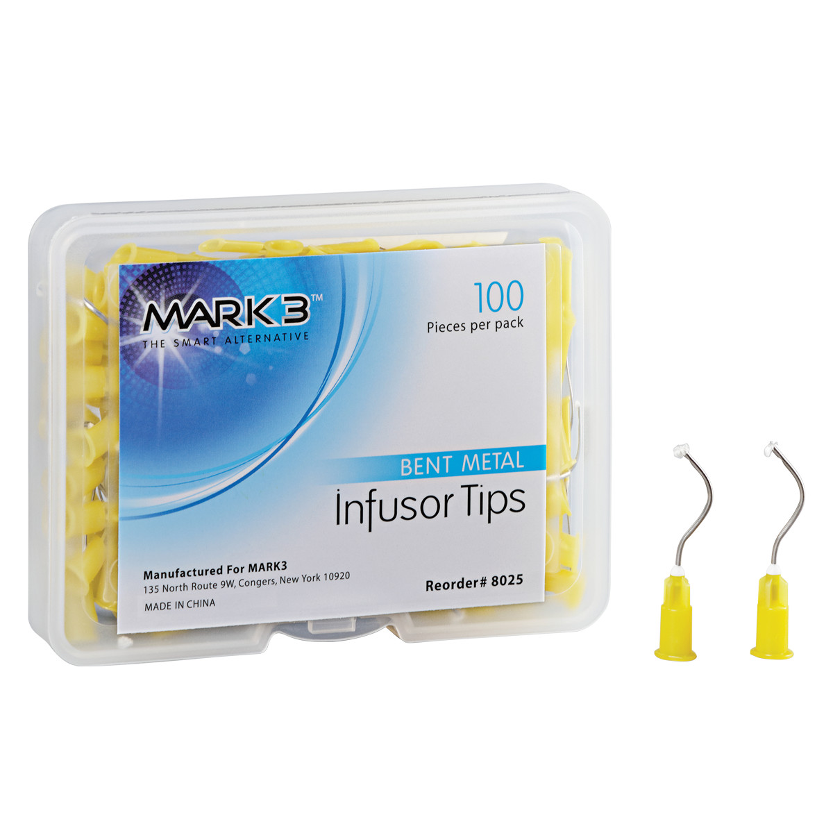 MARK3 Bent Metal Infusor Tips (Pkg. 100)