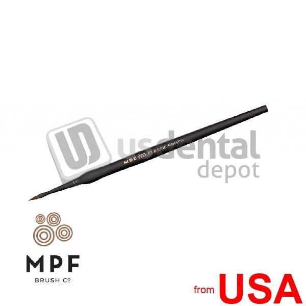 MPF BRUSH Classic Kolinsky Ceramic Opaque Brush Mfg #105-0010 1050010 – # 122974