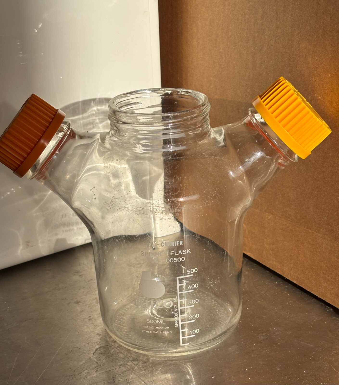 BELLCO Biotech Micro-Carrier Spinner Flask 1965-00500 500mL (No Mixer)