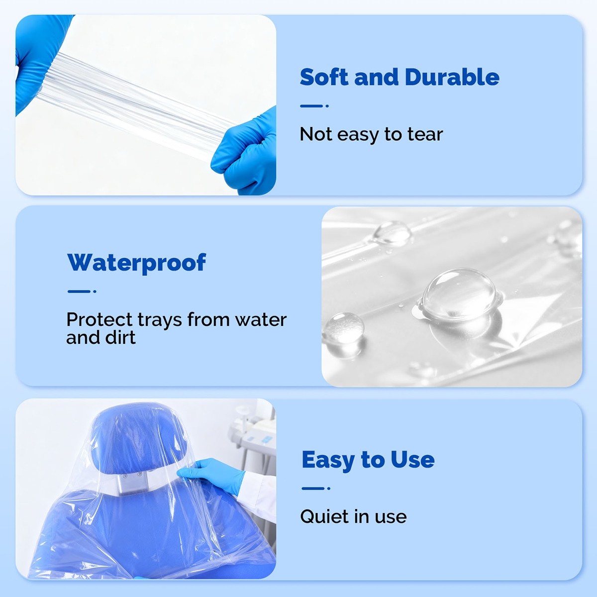 Dental Unit Chair Sleeves Cover Full /Half Disposable Protective Soft Durable