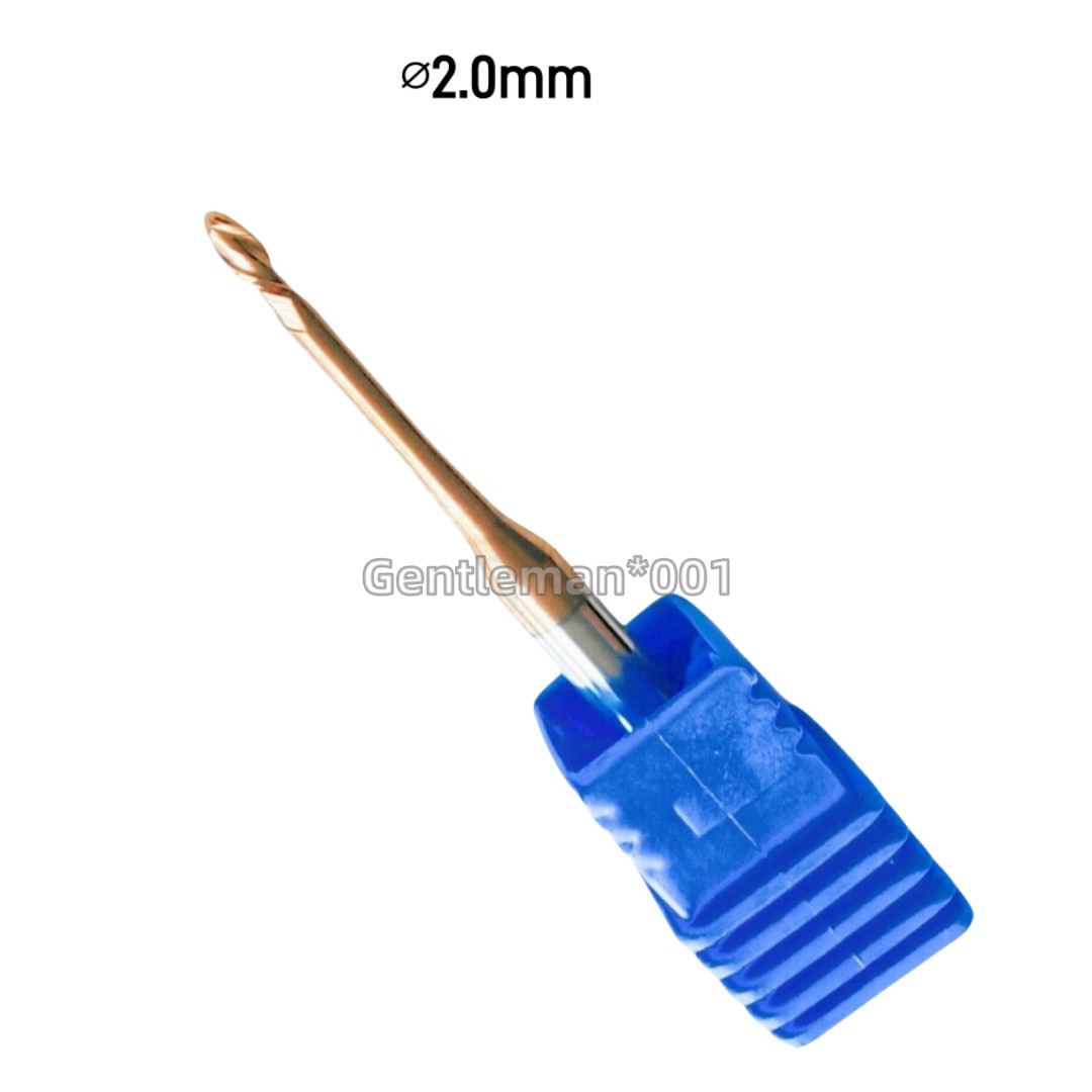 Dental Roland Milling Bur CAD CAM Burs Zirconia Cutting Uncoated φ2.0 φ1.0 φ0.6