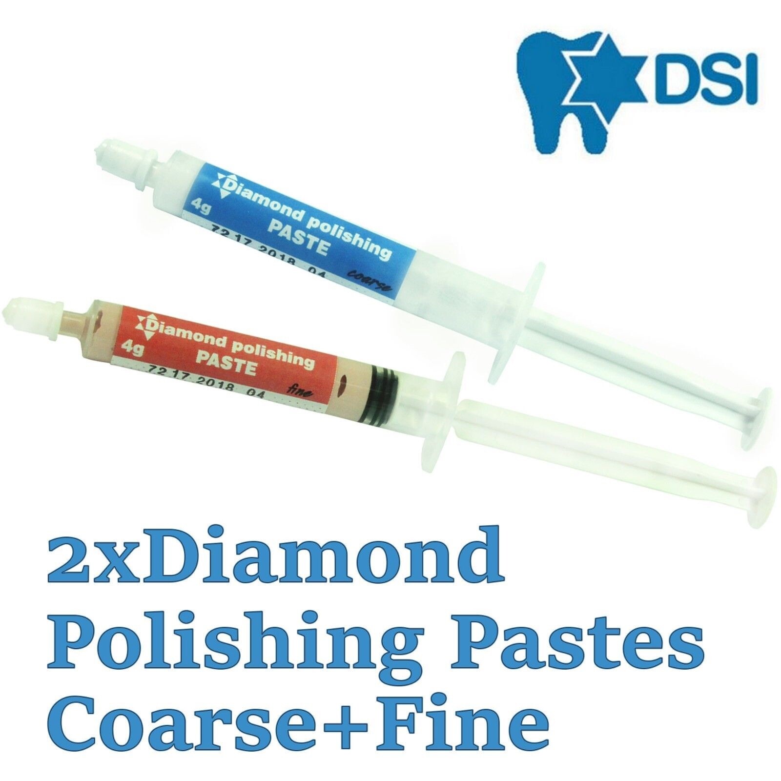 DSI Dental Diamond Polishing Paste Fine Coarse Composite Ceramic Luster Gloss