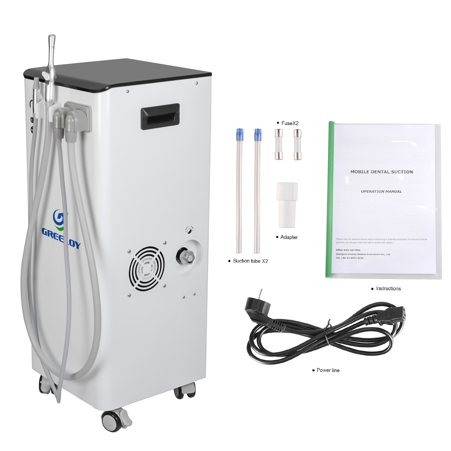 300W Portable Dental Suction Device Saliva Ejector Suction System Vacuum Pump
