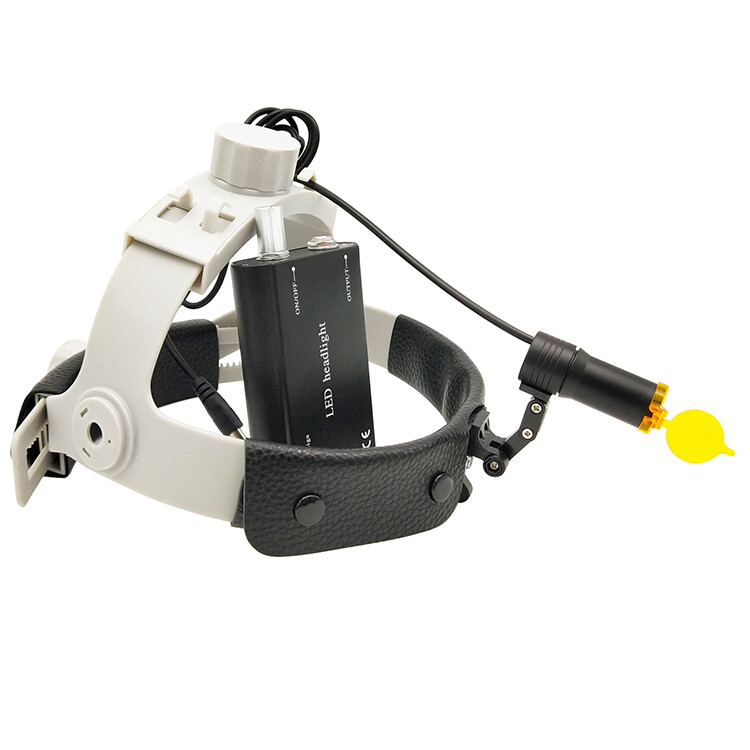 Dental Medical 5W LED Head Light with Filter Headband Headlamp ENT Oral Black