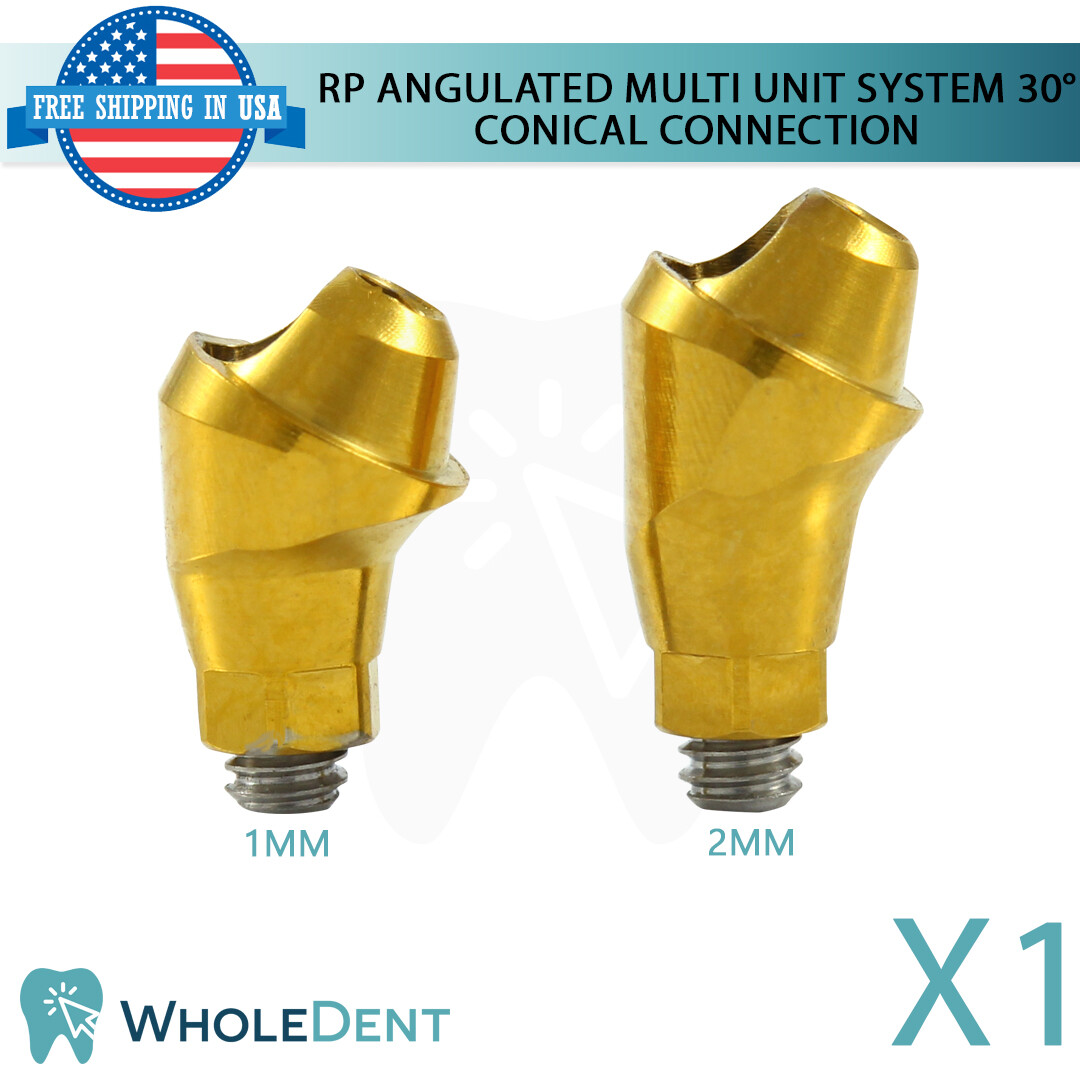 RP Conical Connection Angulated 30° Abutment Multi Unit Dental Implant