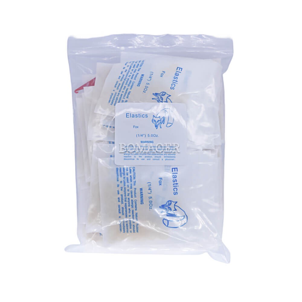 50 bags Dental Orthodontic Band Elastics Rubber Bands 1/4″ 5.0OZ Fox 50pcs/bag