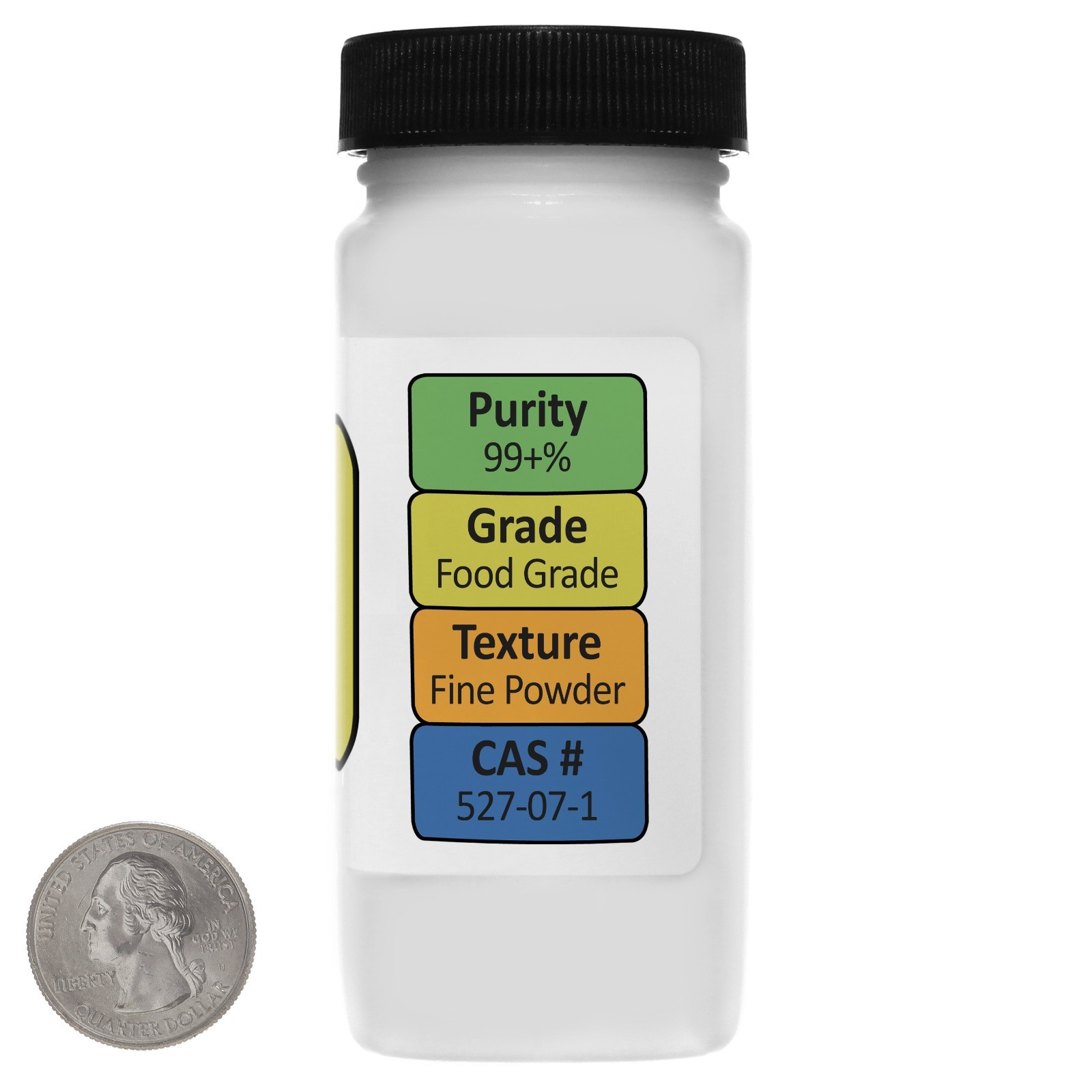 Sodium Gluconate [NaC6H11O7] 99+% USP Grade Powder 4 Oz in a Bottle USA