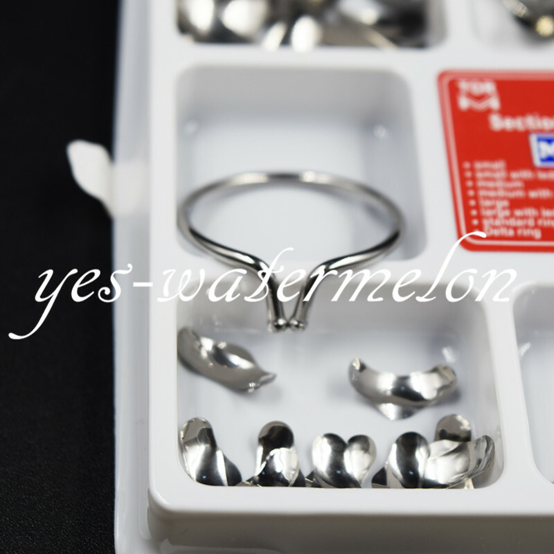 Dental 100 Pc Metal Matrice No.1.398 Sectional Contoured Matrix Refill 35μm Hard