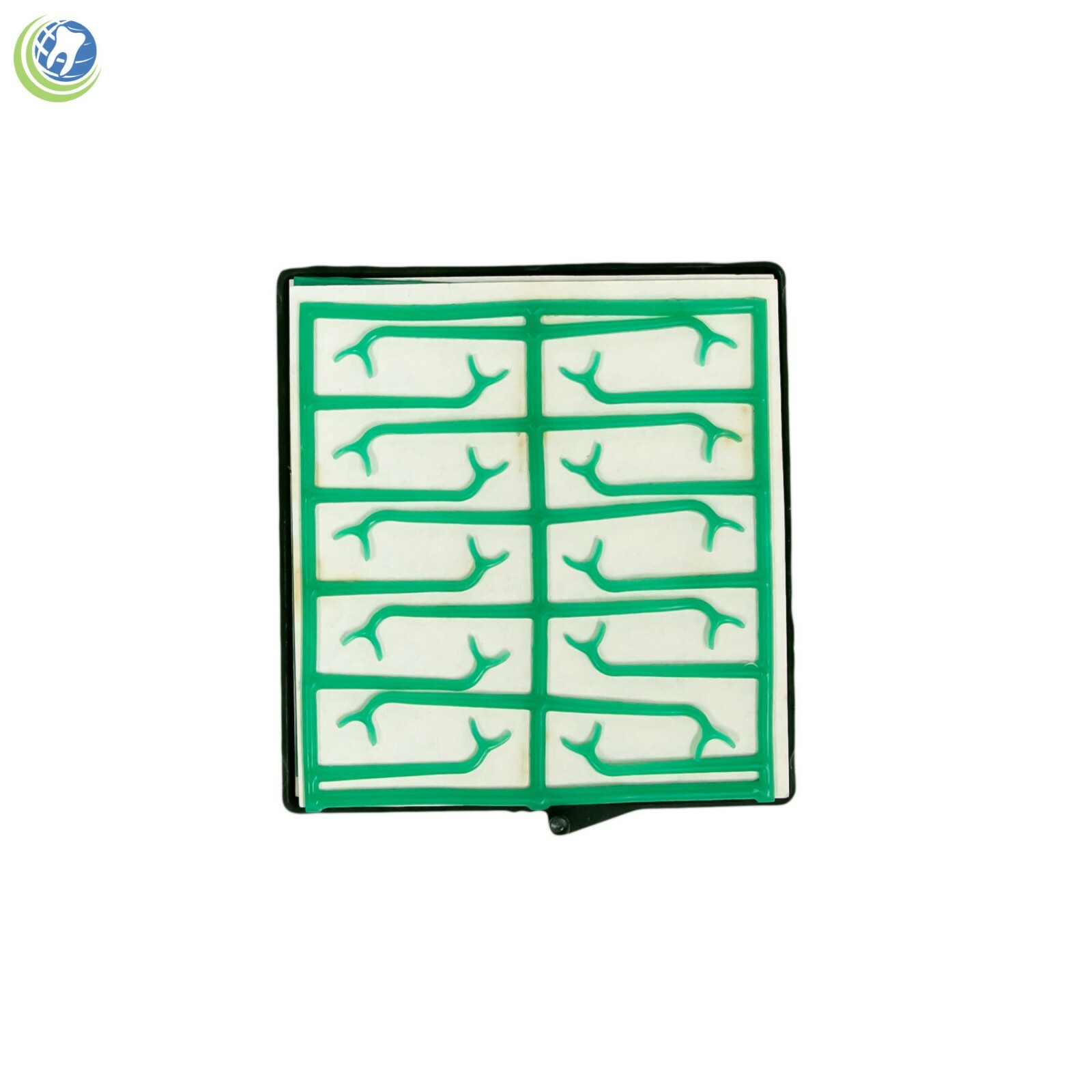 Wax Clasps Bonyhard Roach Small 10 Sheets (200 Clasps) Green Dental Lab Casting
