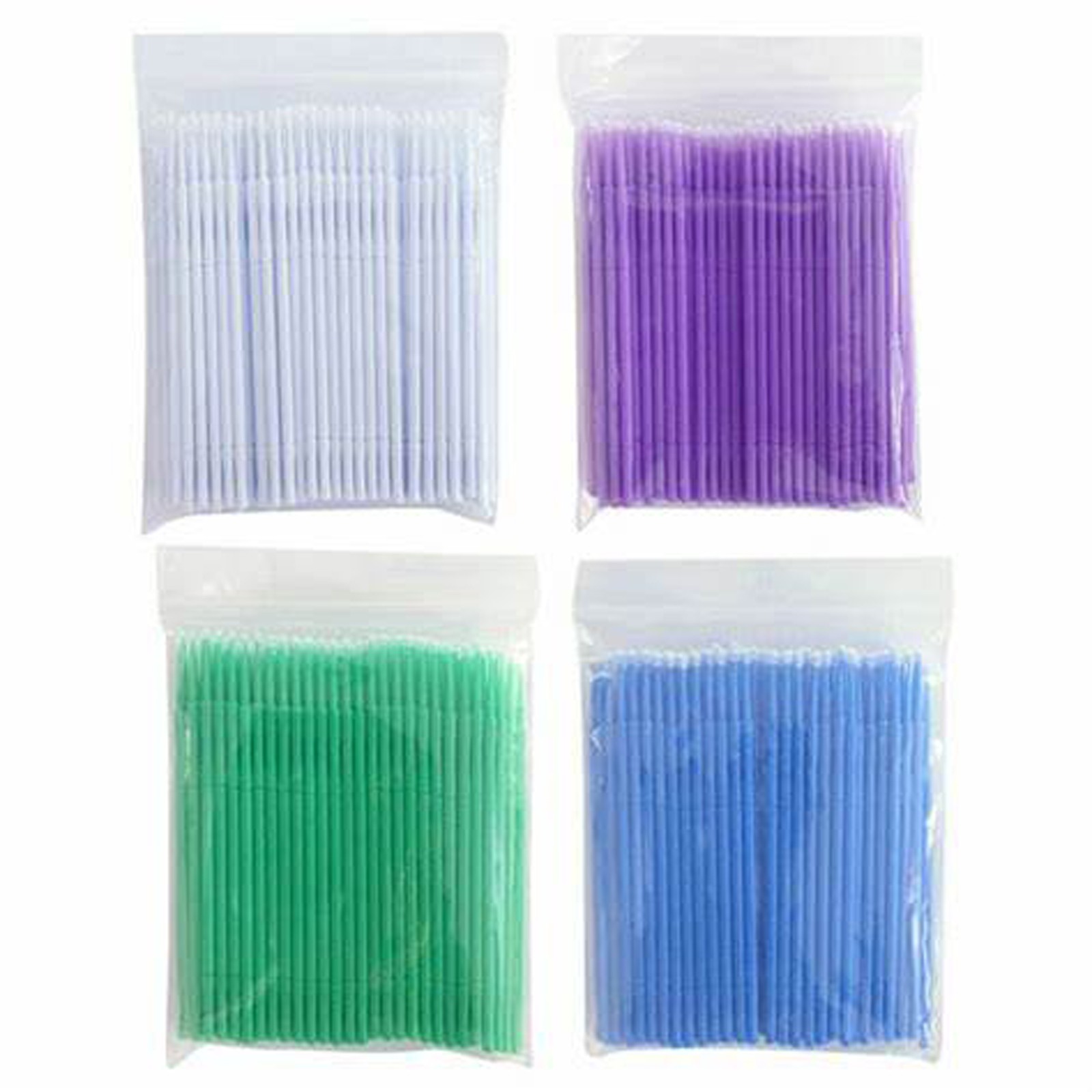 100Pcs Dental Microbrush Disposable Applicators Tips Micro Brush Cleaning 4 Size