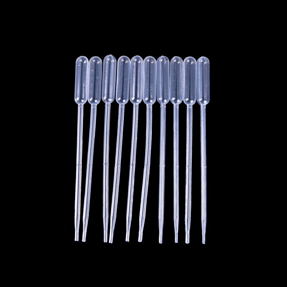 1/2/3/5/10ml Disposable Plastic Eye Dropper Set Transfer Lab Graduated Pipettes