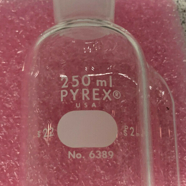 Pyrex No. 6389 Cylindrical Pressure Equalizing Funnel – 250mL *New Other