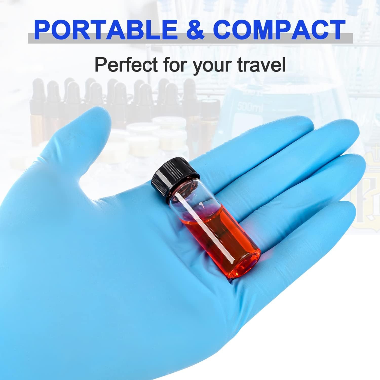 100 Pcs 4ml Glass Vials with Screw Caps Clear Liquid Vial Sample Vials Lab Vials