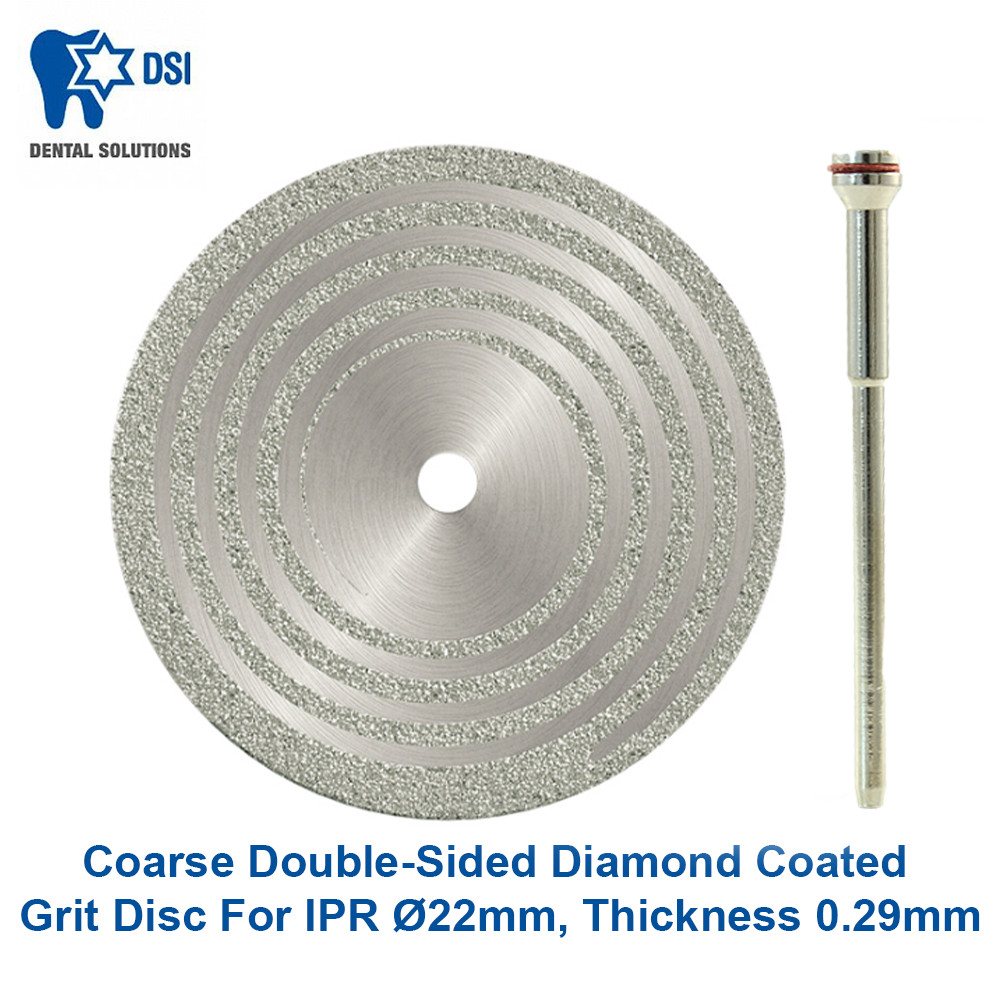 DSI Flexible Diamond Separator IPR Disc Ø22mm Double Sided Coarse Thickn 0.29mm