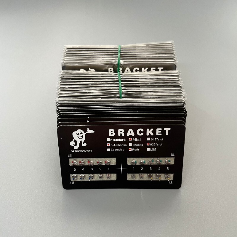 10 Sets Dental Metal Bracket Braces Mini Roth 022 Slot 345 hooks Mesh Base