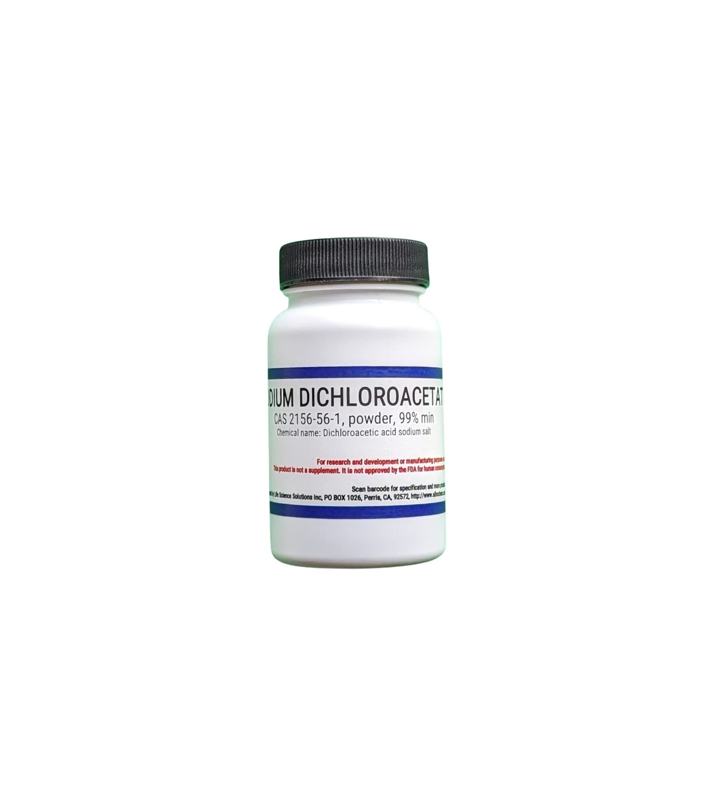 Sodium dichloroacetate, 99%, 25 Grams – Pure Chemicals Inc