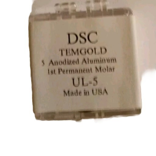 DSC Dental 1st Permanent Molar TEMGOLD 5/Pk ANODIZED ALUMINUM USA UL-5