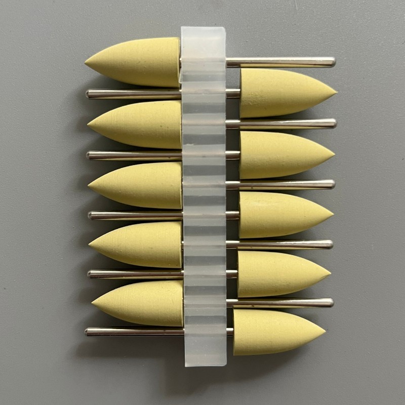 10Pcs Dental silicone Rubber polishers Resin polishing bur Dental Materials