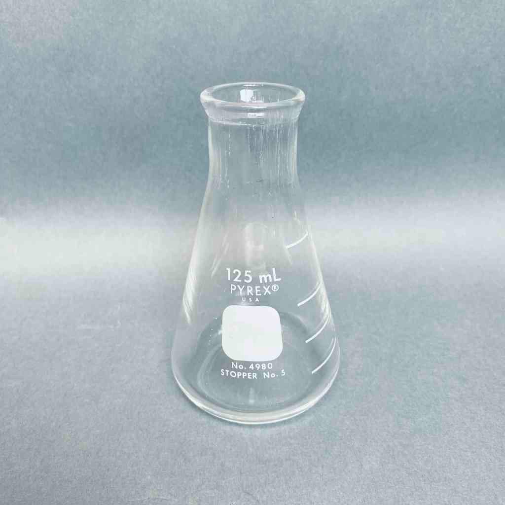 Corning Pyrex 125 ml Erlenmeyer Flask Narrow Mouth Lot of 6 Flasks