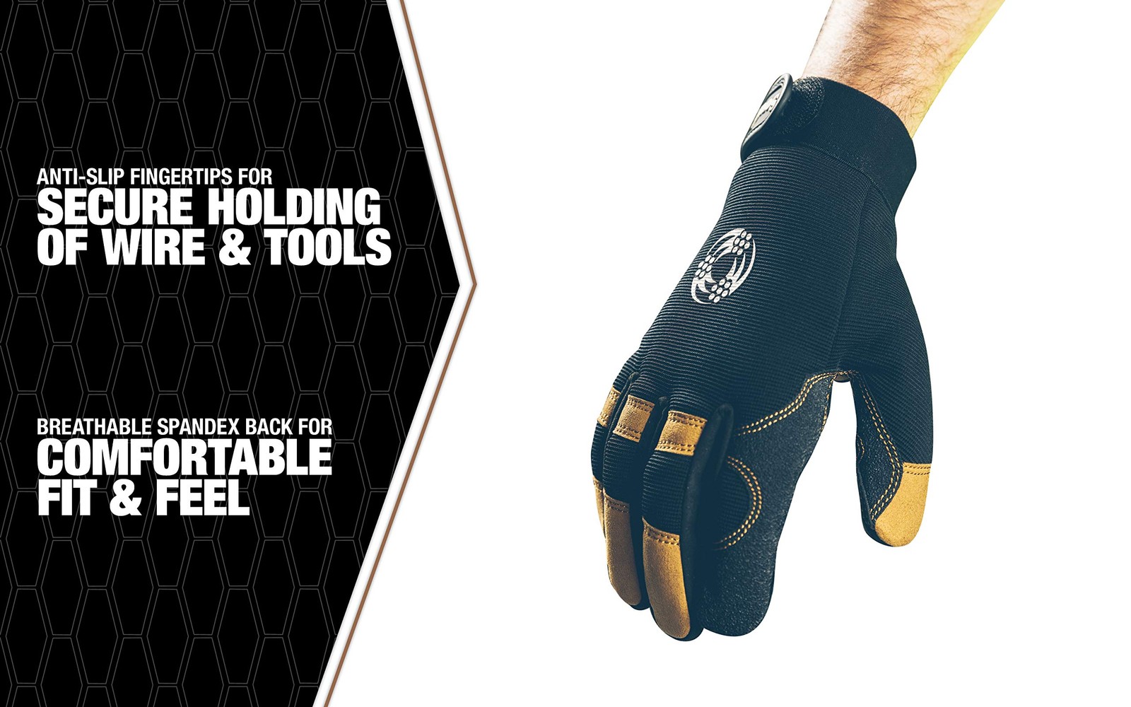Southwire Electricians Work Gloves – Designed For Grip Comfort – Breathable