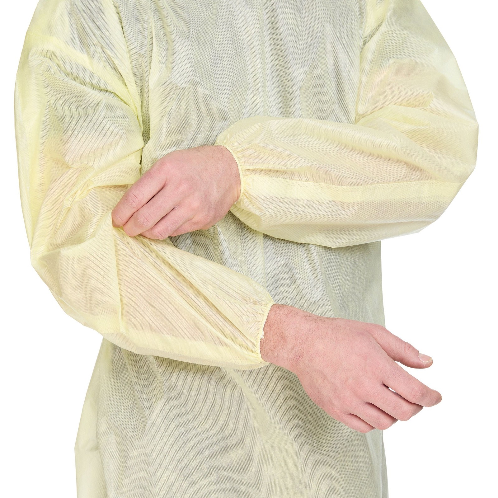 Precept Disposable SMS Protective Procedure Gown Yellow X-Large 100 per Case