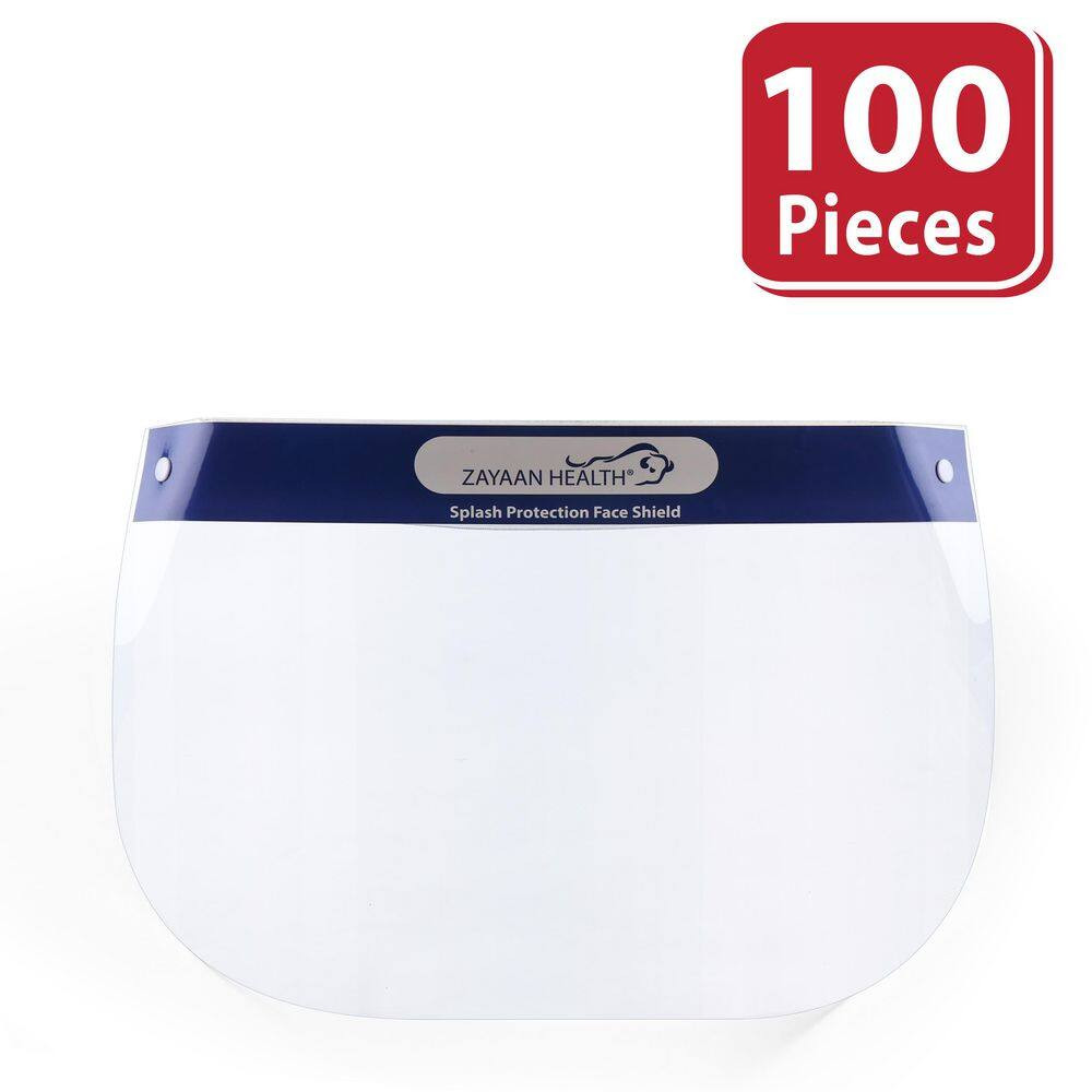 Lightweight Disposable Safety Face Shield with Elastic Headband, Full Face Cover