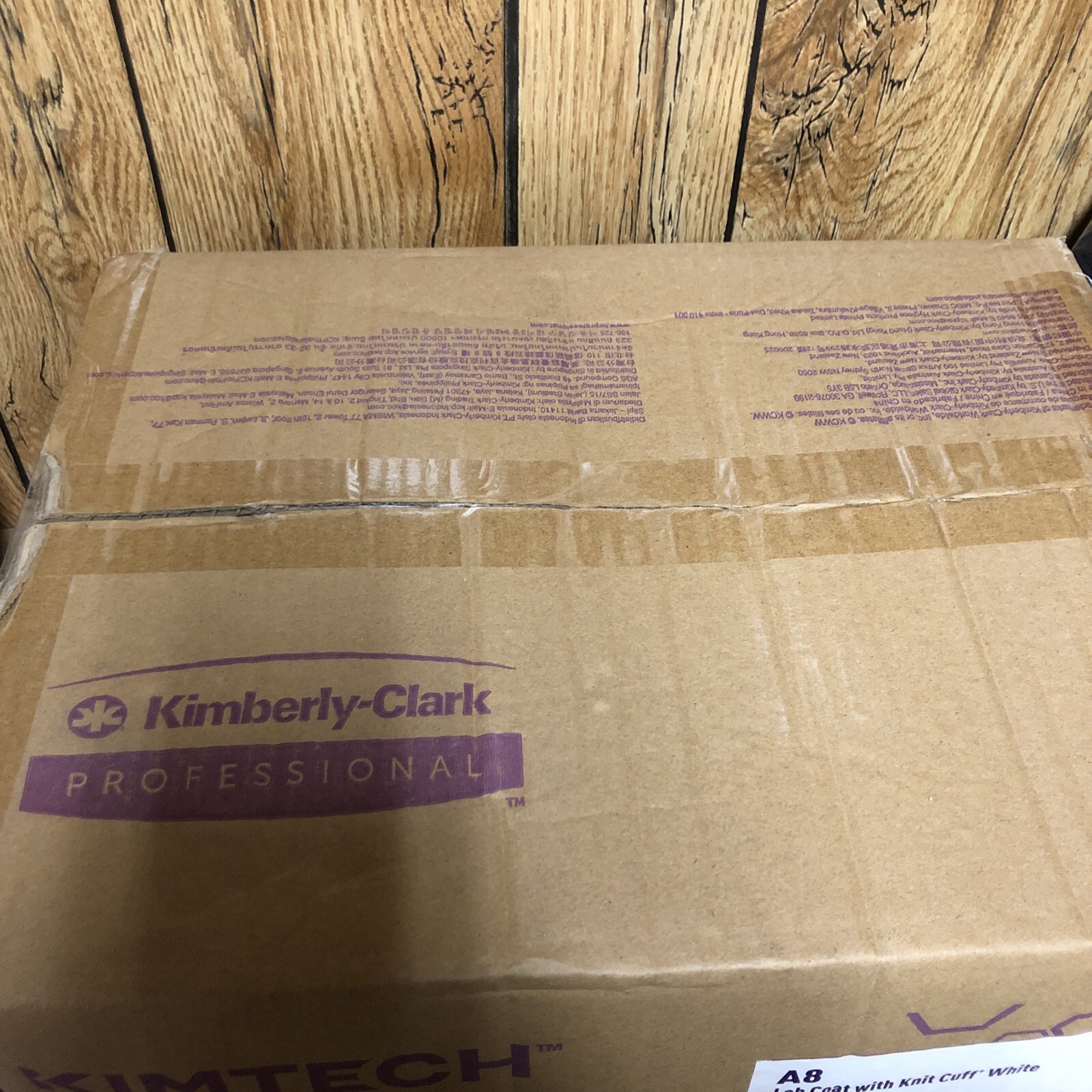 25 Pack Kimtech A8 Lab Coats With Knit Cuffs White Size XL New