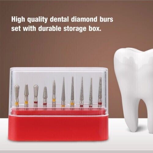 10Pcs/Box Dental FG Diamond Burs Composite/Polishing for High Speed Handpiece
