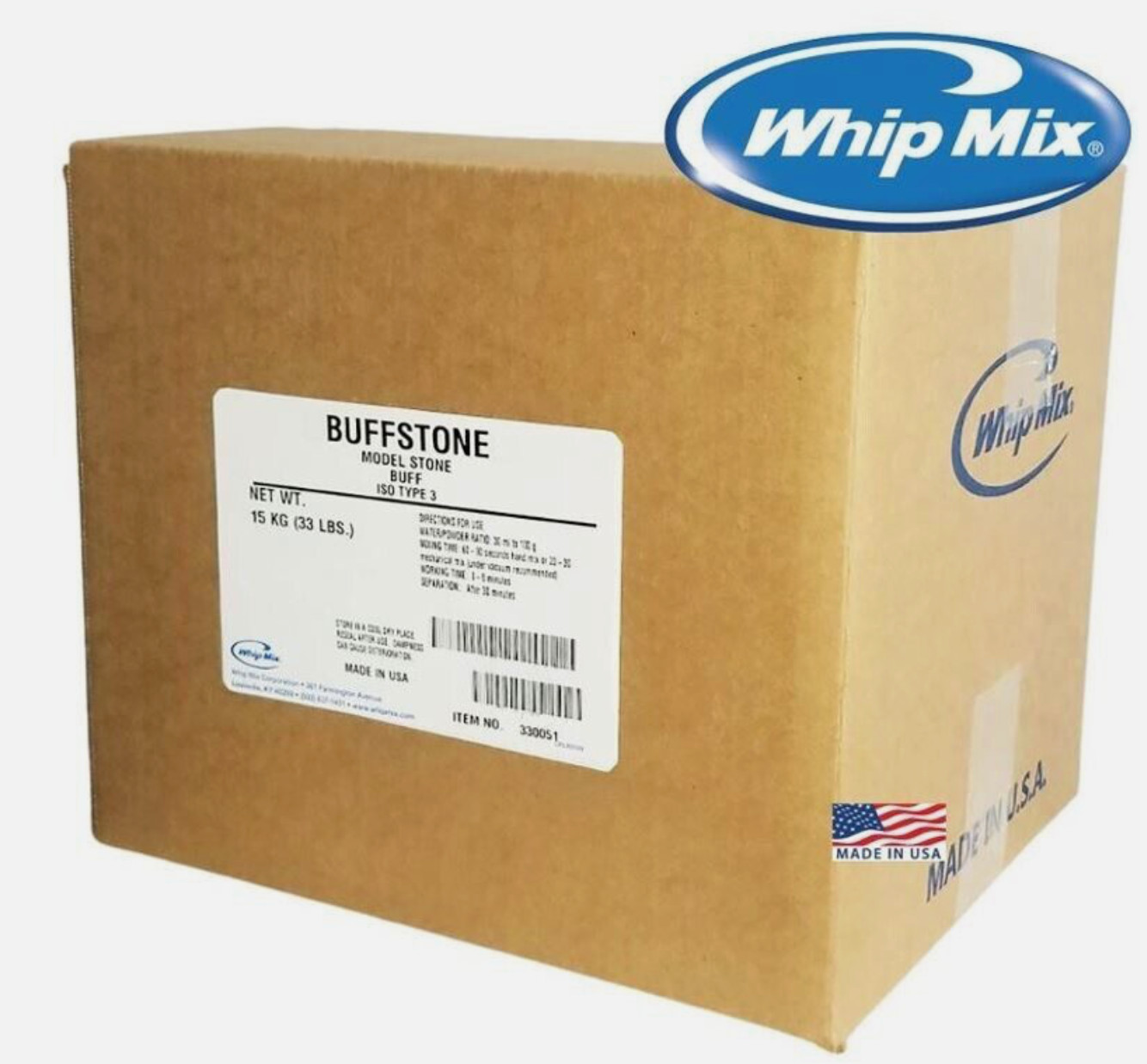Whip Mix BuffStone Model Stone ISO Type 3 Buff 33 LBS 330051