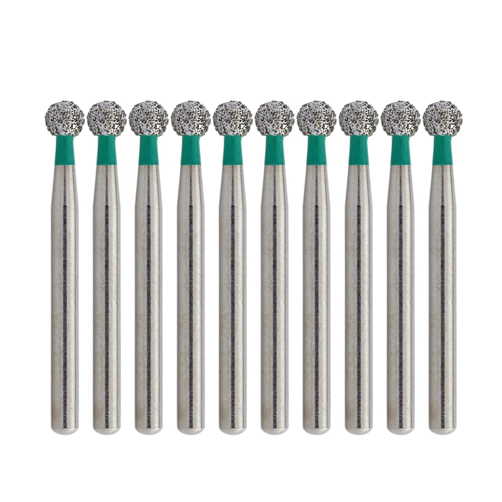 Dental Diamond Burs 801 FG Round Ball Bur Long Surgical Length For High Speed