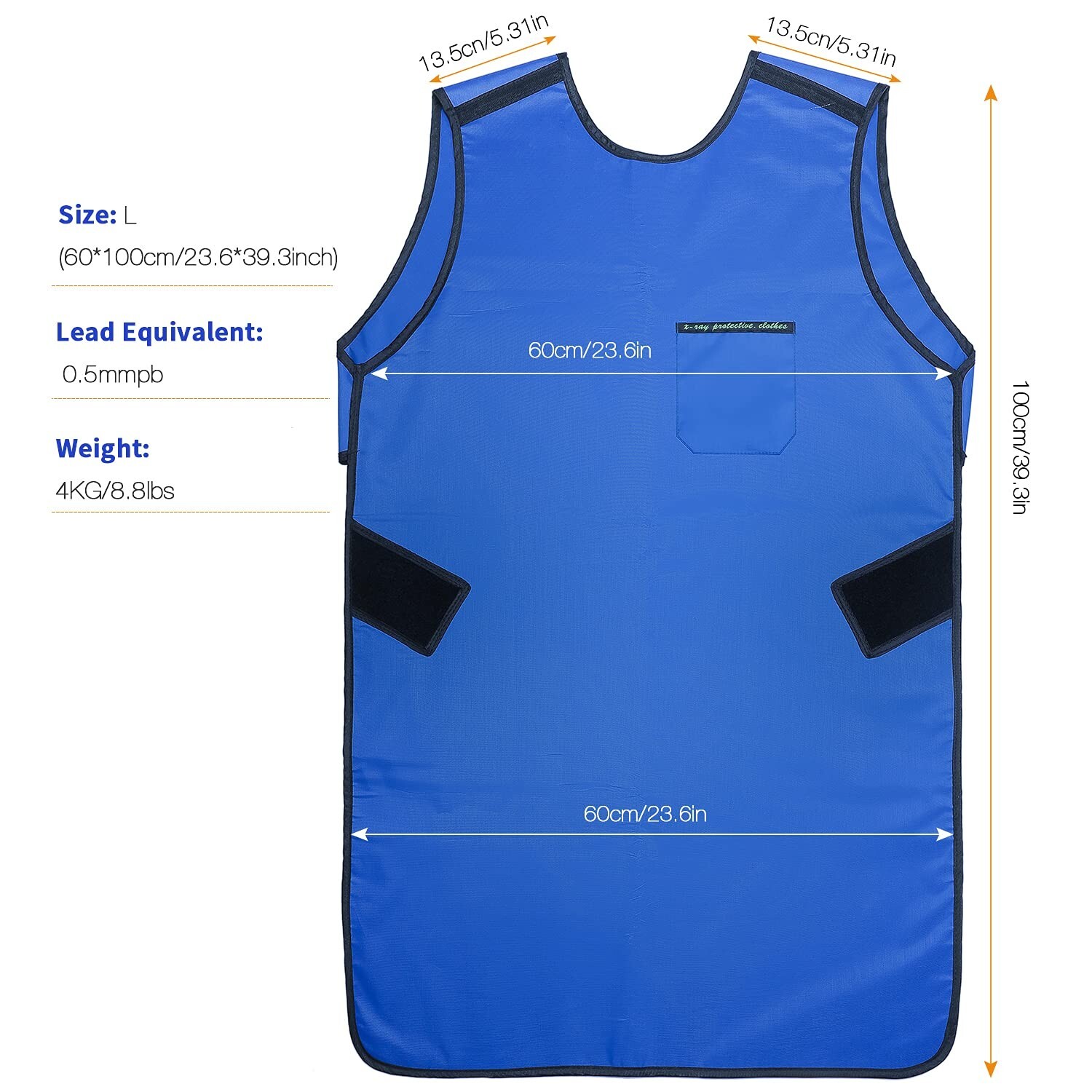 0.5mmpb Lead Apron for x-Rays – Dental Lab Protection Apron with Thyroid Shie…